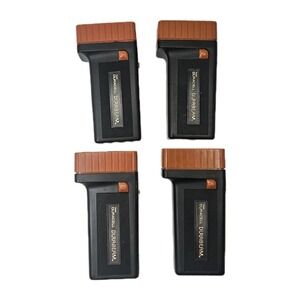 4 Vintage Duracell Durabeam Pocket Flashlight Made in USA Black Orange 80s Works